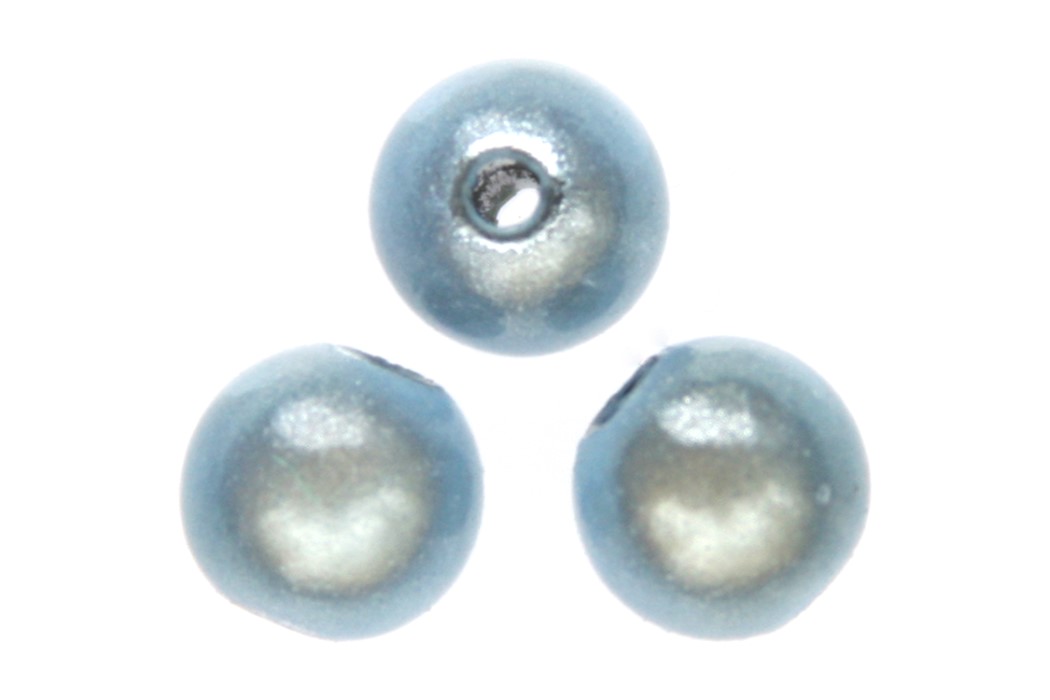 Miracle 3D beads, Acrylic,  8mm, Light Blue, 50 pcs