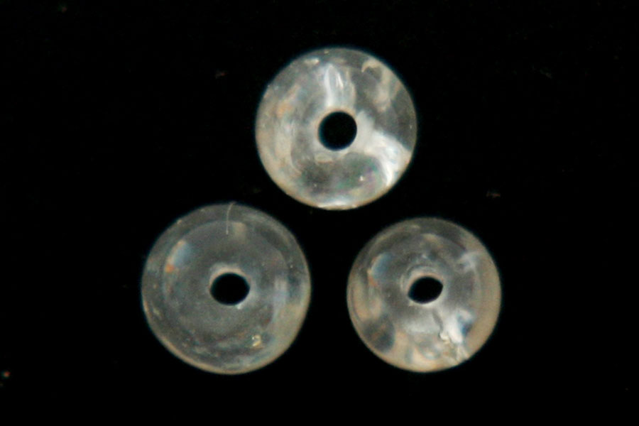 Round crackle bead,  4mm, Transparant, 250 pcs