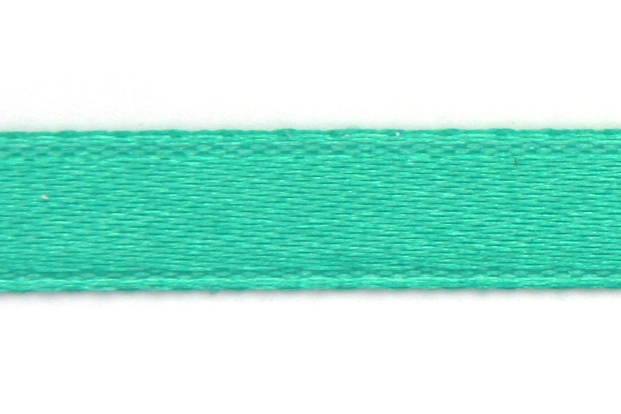 Satin ribbon,  7mm, Sea Green, roll of 22,5 meter, 1 pc
