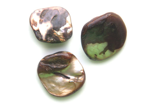 Natural pearl bead, 12-20mm, Brown, 20 pcs
