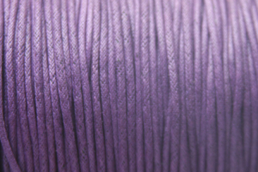 Wax cord, 2 mm thick, bundle 5m, Purple, 1 pc