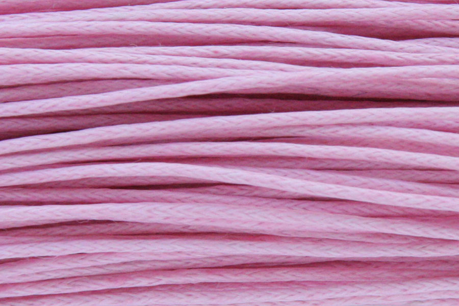 Wax cord, 0.8 mm, bundle 60m, Light Pink