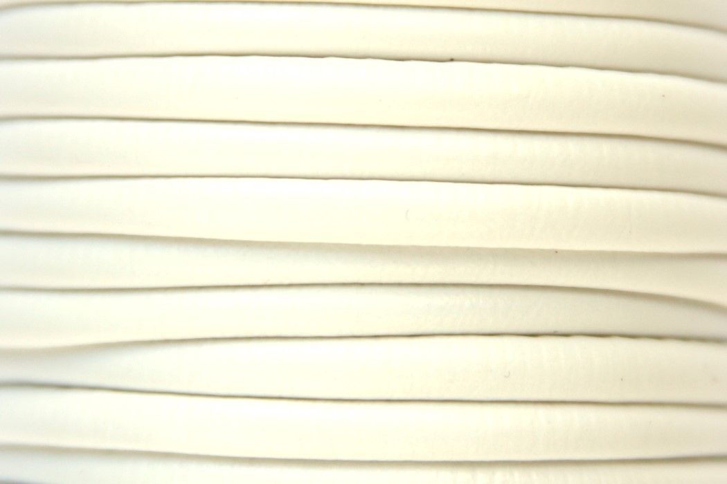 Eco Nappa Leather, DQ, 4mm, Ivory, 1 m