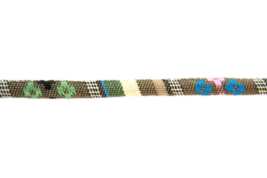 Aztec cord,  6mm, Beige/multi colour, 1 m