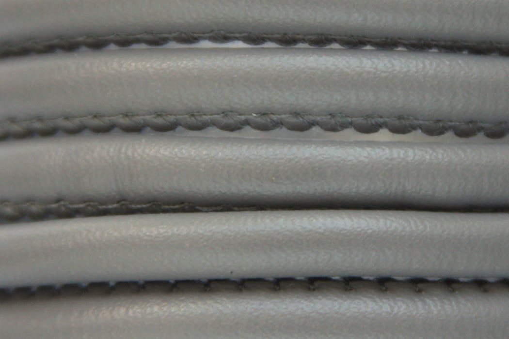 Eco Nappa leather,  4mm, Grey, 1 m